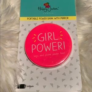 Happy Jackson Portable Power Bank with Mirror